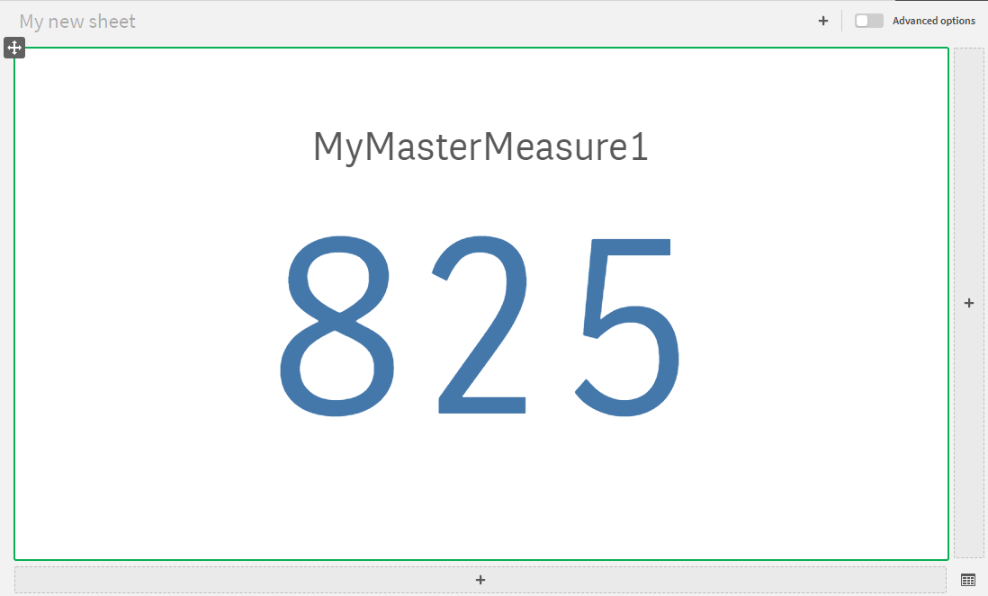 Variable für Master-Kennzahl erstellen.