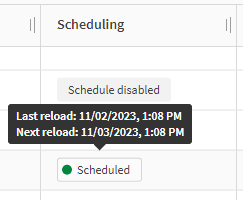 Screenshot der Spalte „Planung“ mit Status und Quickinfo