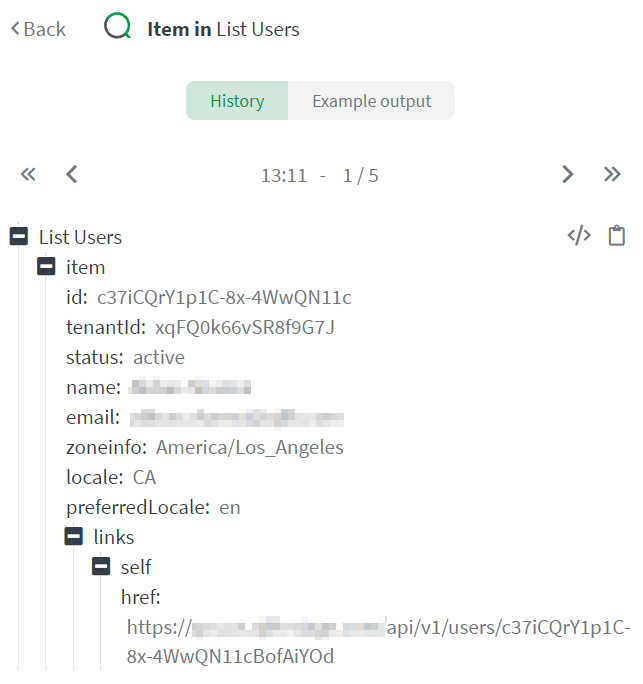 Showing the input field with auto populated field inputs from preceding block