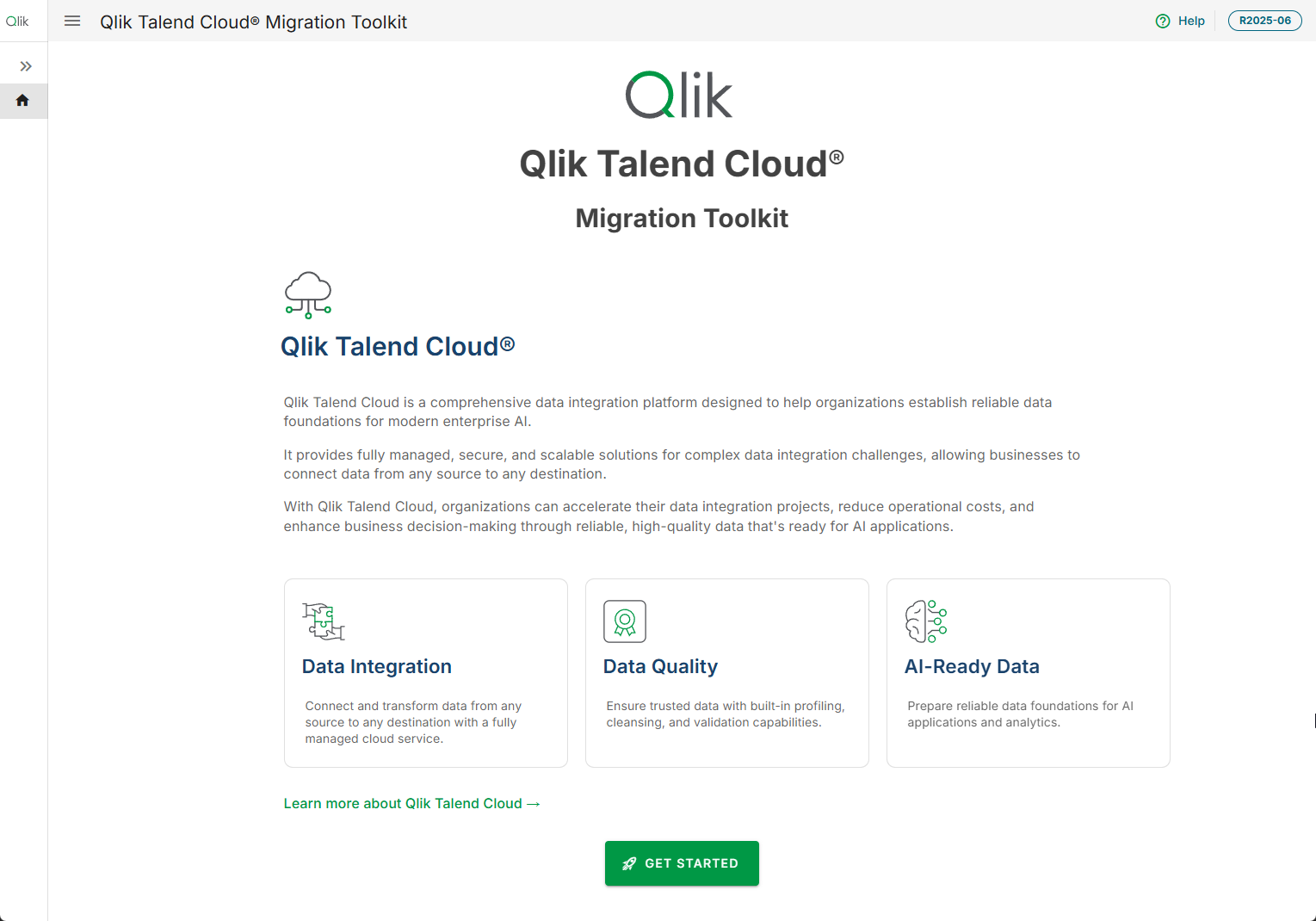 QTCMT Landing Page.