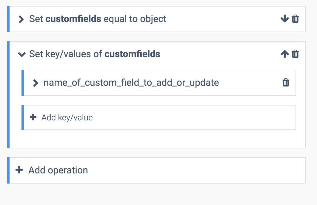 A new custom field has been added.
