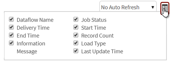 Column filter options