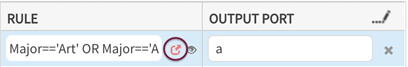 Rule field displays the expression that was created in expression builder