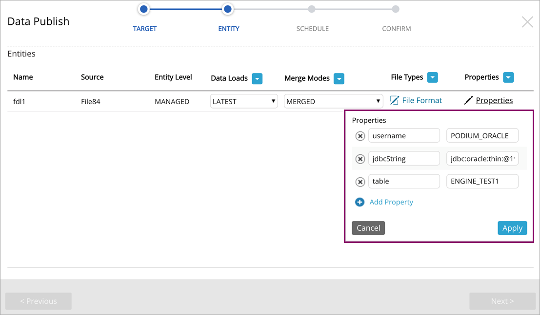 Open Connector key value properties 