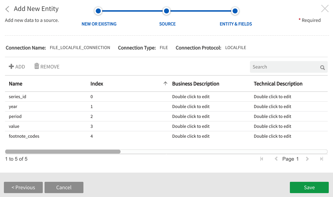 Record layout preview allows field removal or additional fields to be added