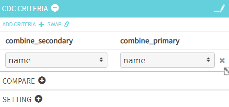 Change Data Capture field on which to join criteria added 