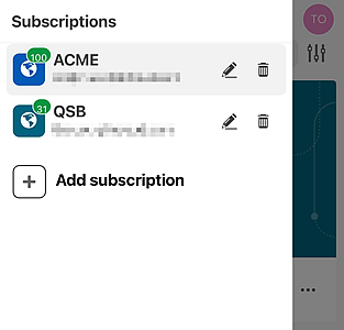 Switch between Qlik Sense Mobile SaaS subscriptions