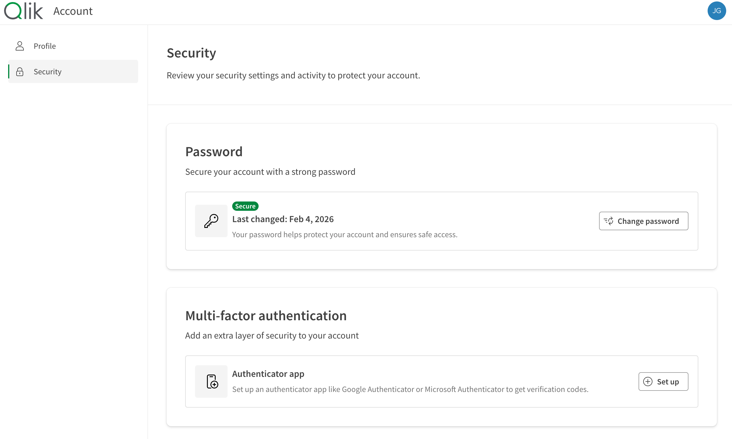 Security details page
