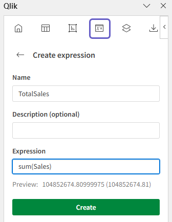 Configuring the expression in the add-in