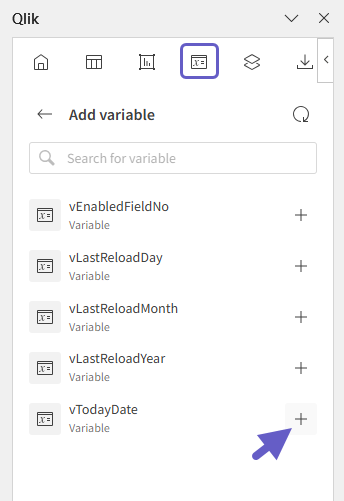 Selecting the variable to use