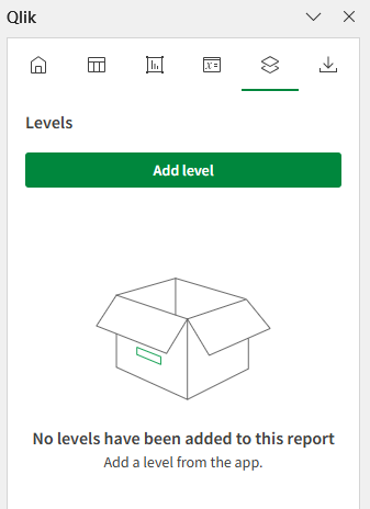 'Levels and pages' tab in add-in, from which you can add/modify existing levels you have added, or add a new one