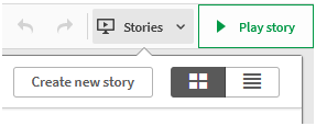 Create new story button.