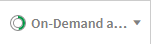 On-demand app navigation link with the indicator showing that more selections are required.