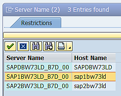 Server name list