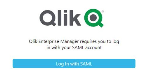 Qlik Enterprise Manager login dialogue