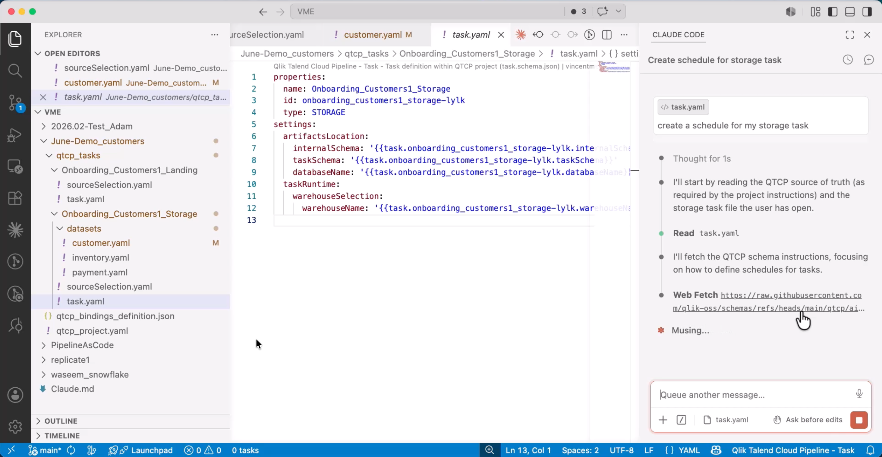 Creating Declarative data pipelines with AI