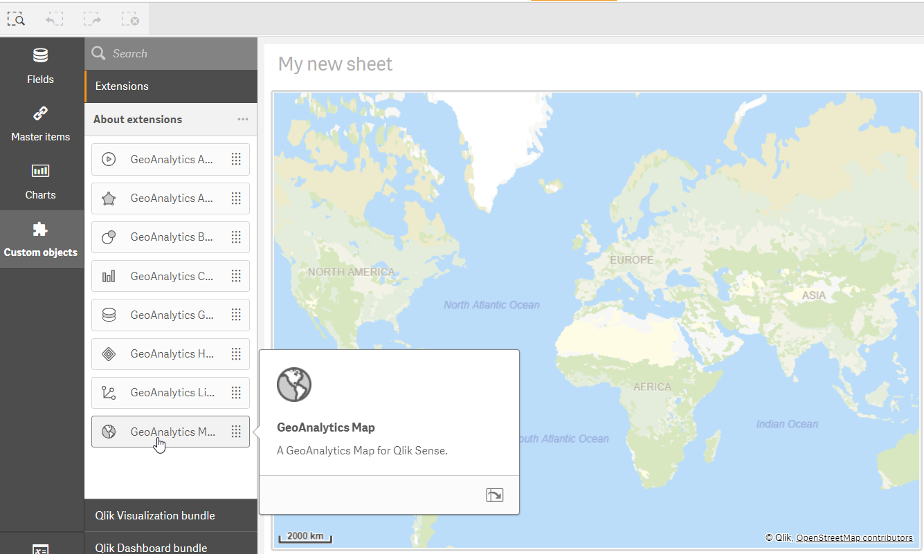 Qlik GeoAnalytics for Sense map settings