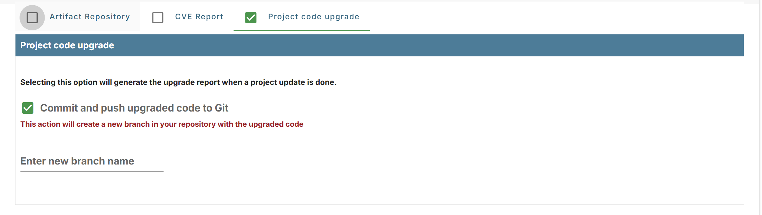 Project code upgrade.