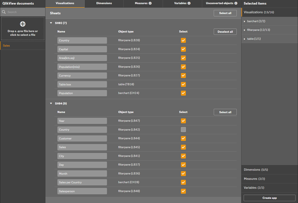 Example: Moving QlikView content to Qlik Sense using the QlikView ...