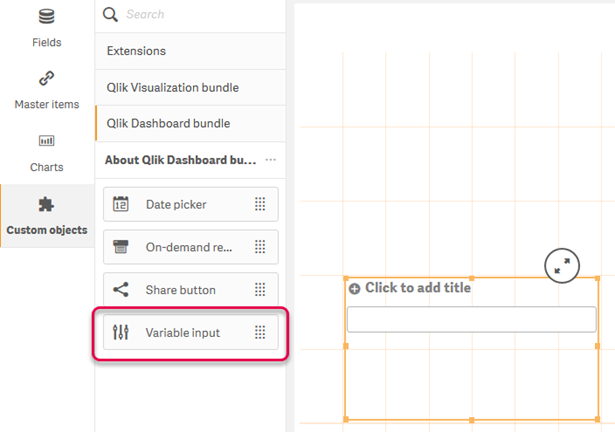 Variable input in Custom objects.