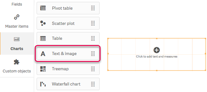 Text & image in Charts.