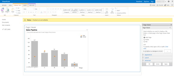 Sharepoint iFrame displaying QlikView content