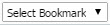 Select bookmark dropdown