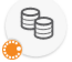 Task stopped due to recoverable error (orange circle) icon