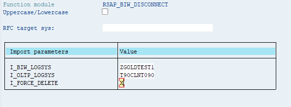 BIW_DISCONNECT function
