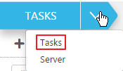 Tasks in the Tasks dropdown menu.