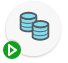 Task runnning (green triangle) icon