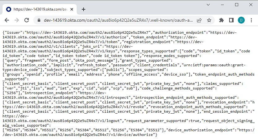 Okta claims and scopes