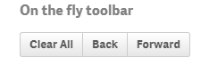Example toolbar extension with action buttons and header