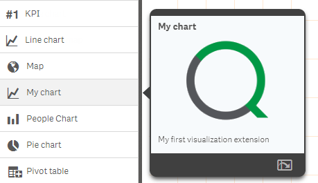 Click to view full size Custom extension appearing in assets panel, with selected preview image in popup to the right