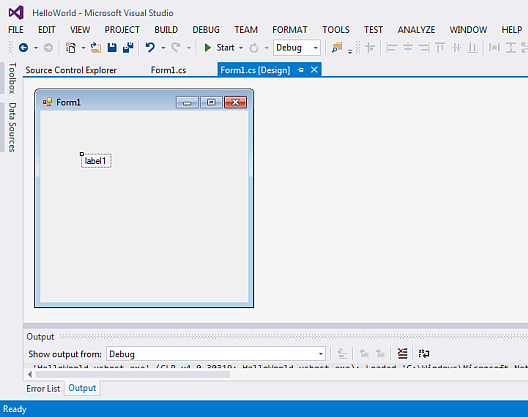 Create a Windows Forms app with C# - Visual Studio (Windows)