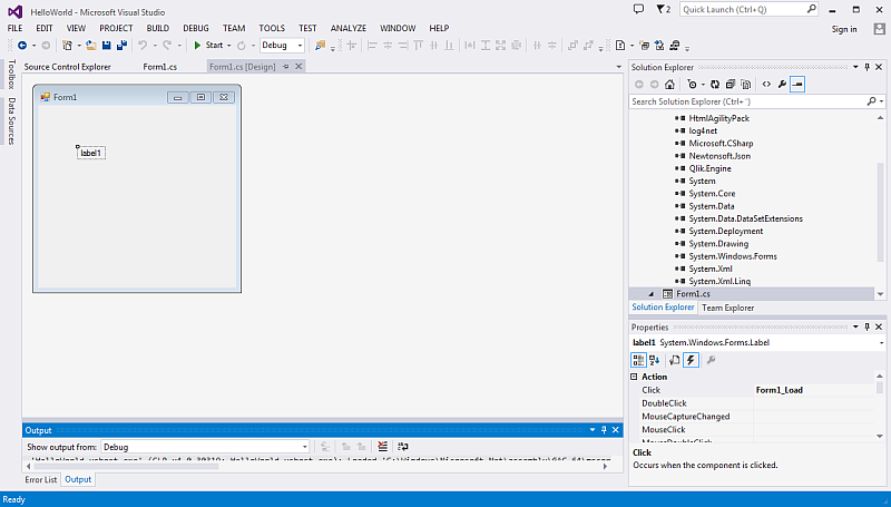 Create a Windows Forms app with C# - Visual Studio (Windows)