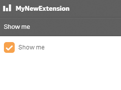 Custom checkbox extension as accordion item