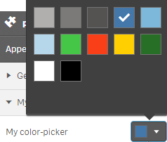 Custom colour-picker field in extension