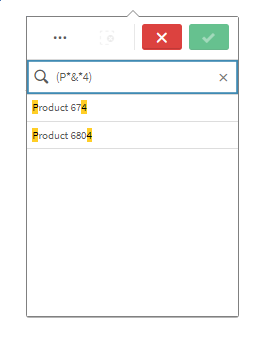 Compound search using the AND operator. In this case, the search text is '(2012|2013|2014)', with no quotation marks in the actual search. The results include the values '2012', '2013', and '2014'.