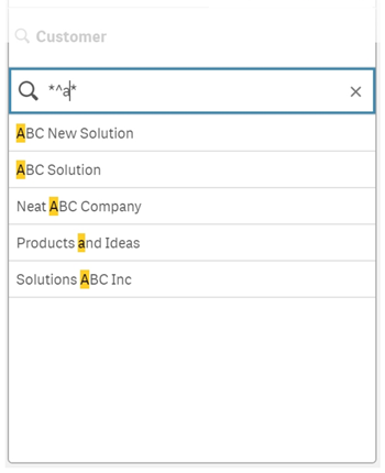 Search combining two different wildcard types.