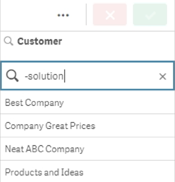 Click to view full size Search using the minus modifier. Specifically, the value '-solution' is searched. The actual search does not contain the quotation marks.
