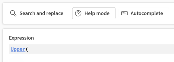 Activating the help mode in the script editor