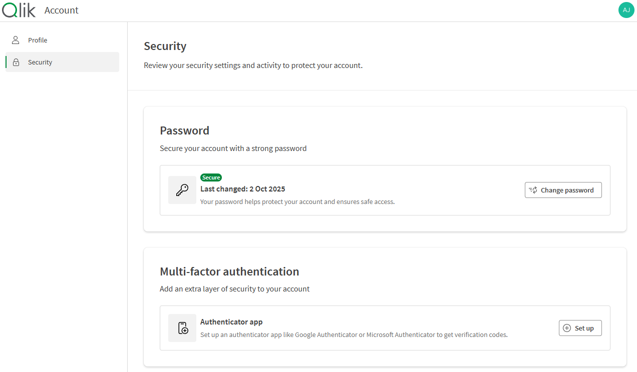 Setup screen with QR code and field to add one-time code.