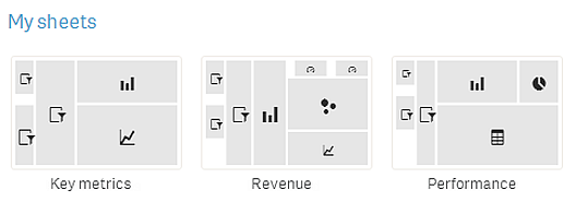 A structure of sheets in the app overview