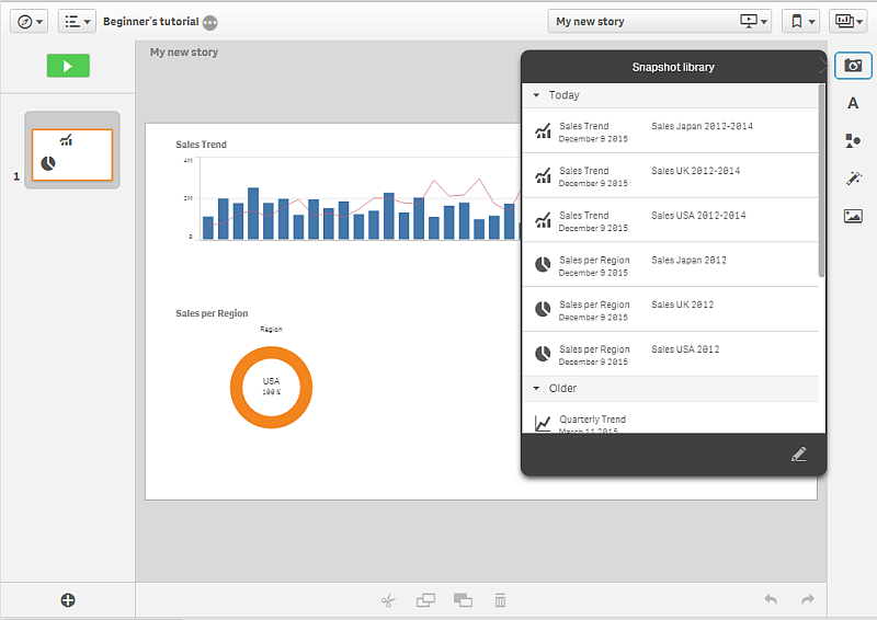 Data Storytelling - Snapshot library