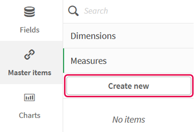 Click to view full size Create new measure button.