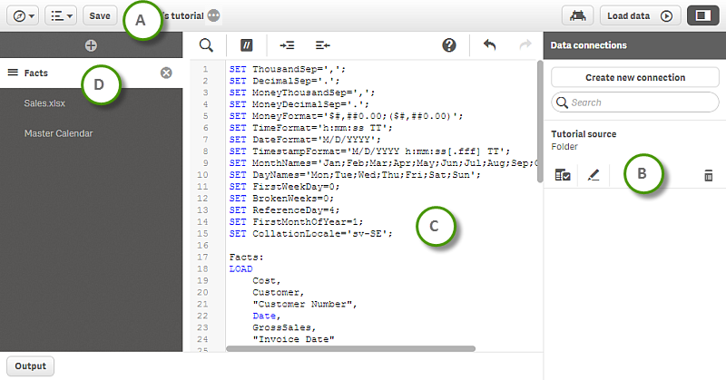 Script editor overview