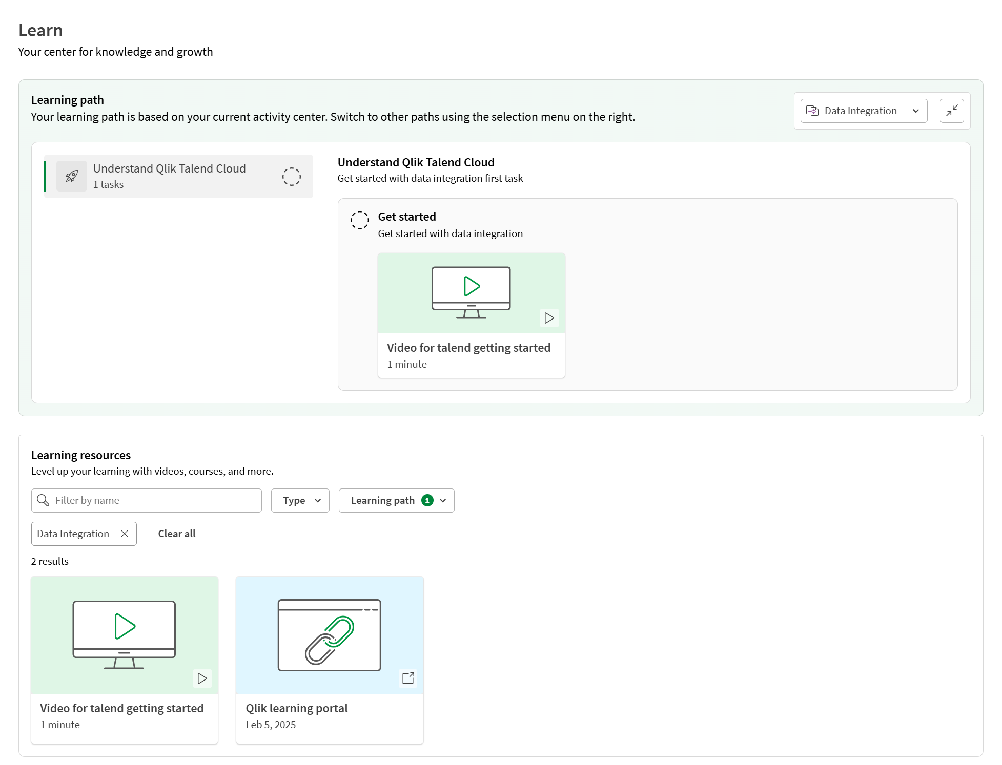 Ruta de aprendizaje de integración de datos