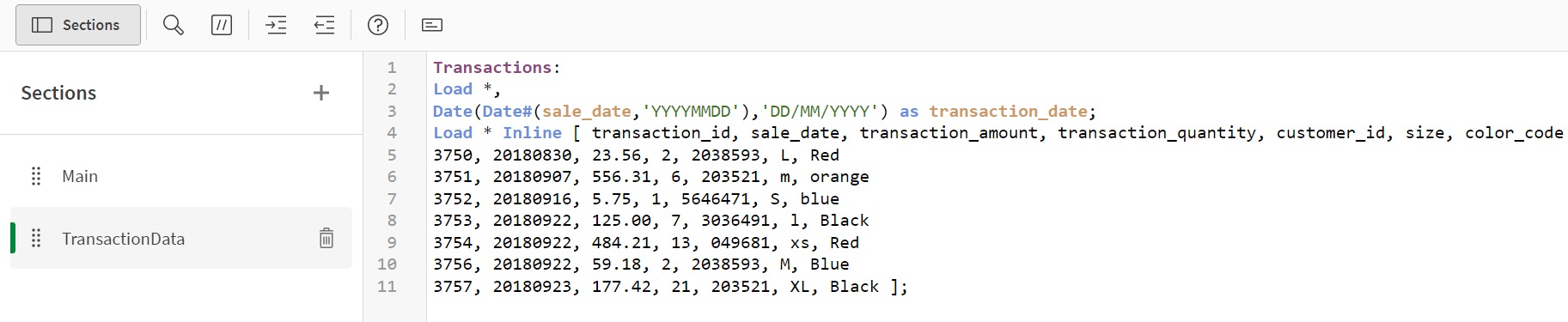 Script de carga con un load precedente.