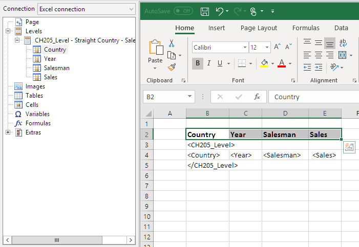 Creación de plantillas de informes de Excel con una tabla dinámica.